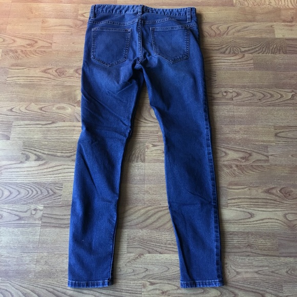 Free People Ripped Blue Skinny Jeans Size 27 - Picture 4 of 4